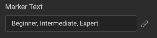 Marker Text Property